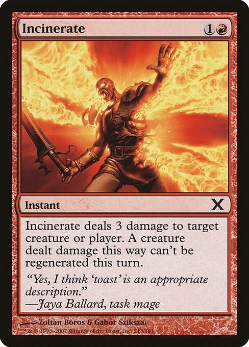 Incinerate 213 (10th Edition)  - Foil | Good Games Adelaide SA