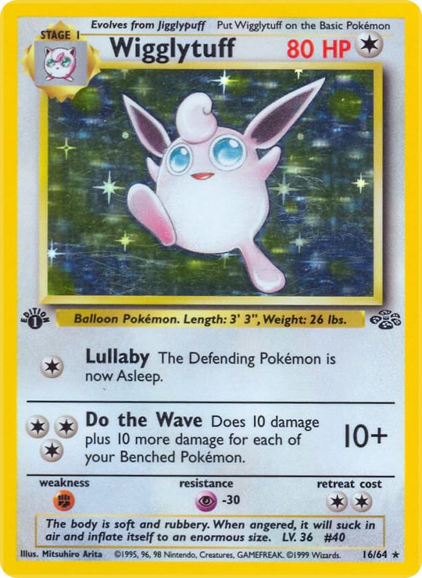 Wigglytuff 16/64 (Jungle)  - 1st Edition Holofoil | Good Games Adelaide SA