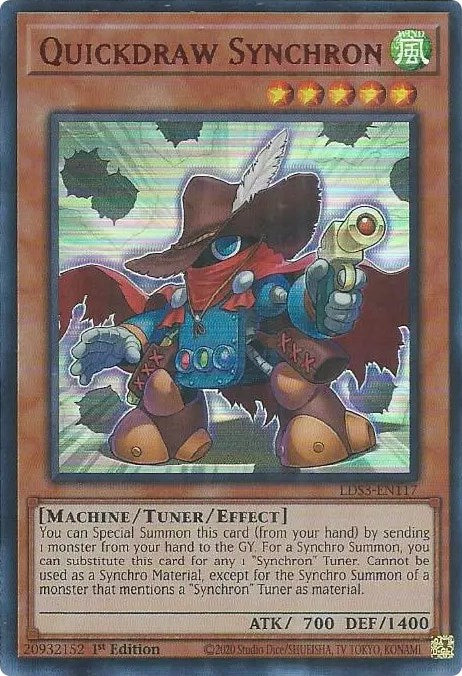 Quickdraw Synchron (Red) [LDS3-EN117] Ultra Rare | Good Games Adelaide SA