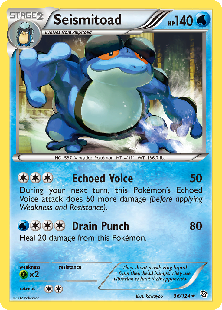 Seismitoad (36/124) [Black & White: Dragons Exalted] | Good Games Adelaide SA