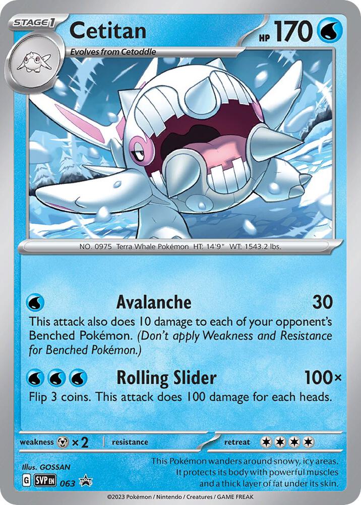 Cetitan 063 (SV: Scarlet & Violet Promo Cards)  - Holofoil | Good Games Adelaide SA