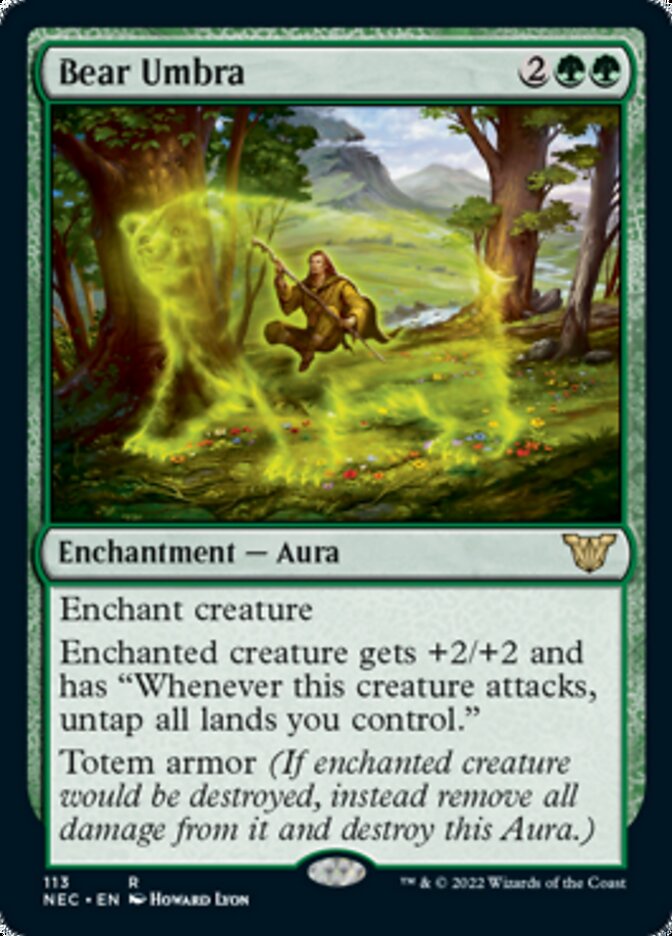 Bear Umbra [Kamigawa: Neon Dynasty Commander] | Good Games Adelaide SA