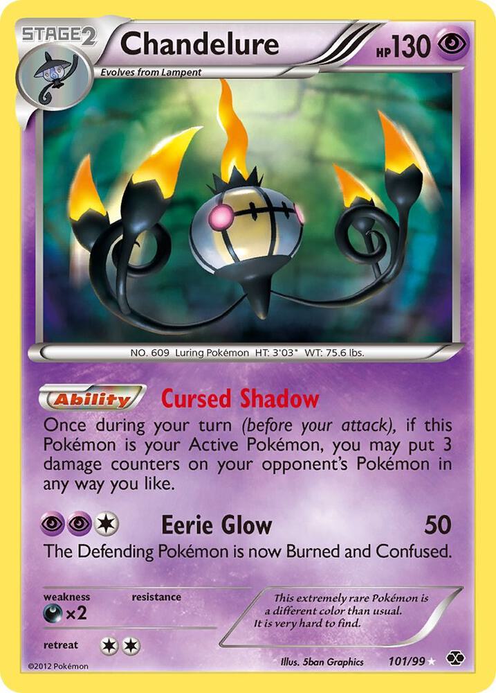 Chandelure Secret 101/99 (Next Destinies)  - Holofoil | Good Games Adelaide SA