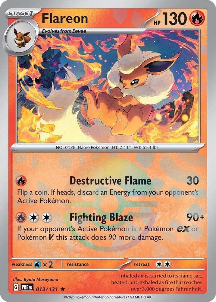 Flareon (013/131) (Poke Ball Pattern) [Scarlet & Violet: Prismatic Evolutions] | Good Games Adelaide SA