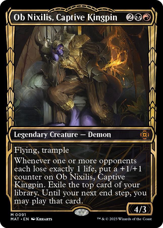 Ob Nixilis, Captive Kingpin 91/50 (March of the Machine: The Aftermath)  - Showcase Foil | Good Games Adelaide SA