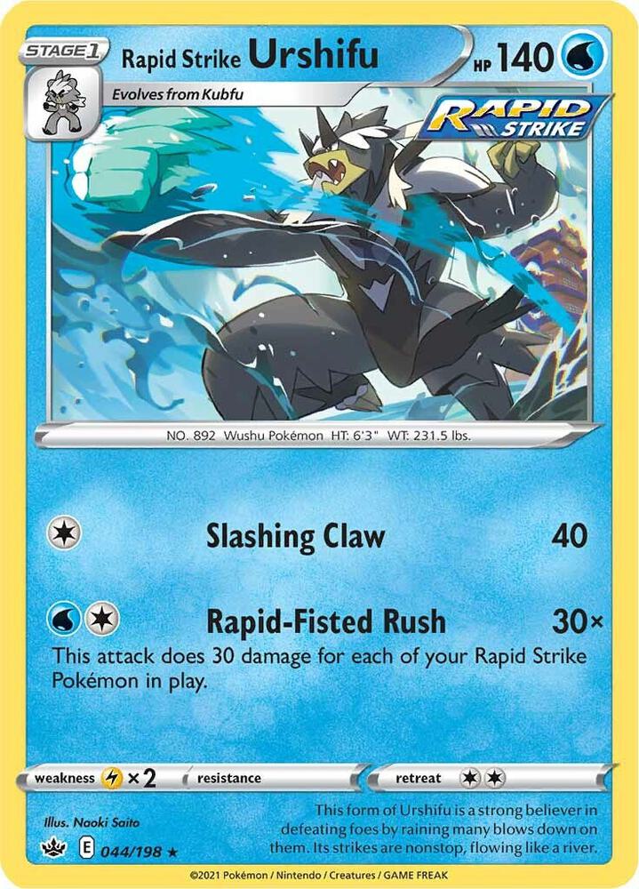 Rapid Strike Urshifu 044/198 (SWSH06: Chilling Reign)  - Holofoil | Good Games Adelaide SA