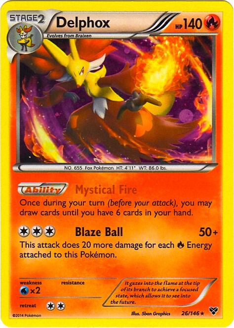 Delphox 26 146 Cosmos Holo 026/146 (Blister Exclusives)  - Holofoil | Good Games Adelaide SA
