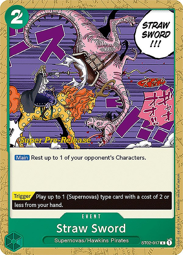 Straw Sword [Super Pre-Release Starter Deck: Worst Generation] | Good Games Adelaide SA