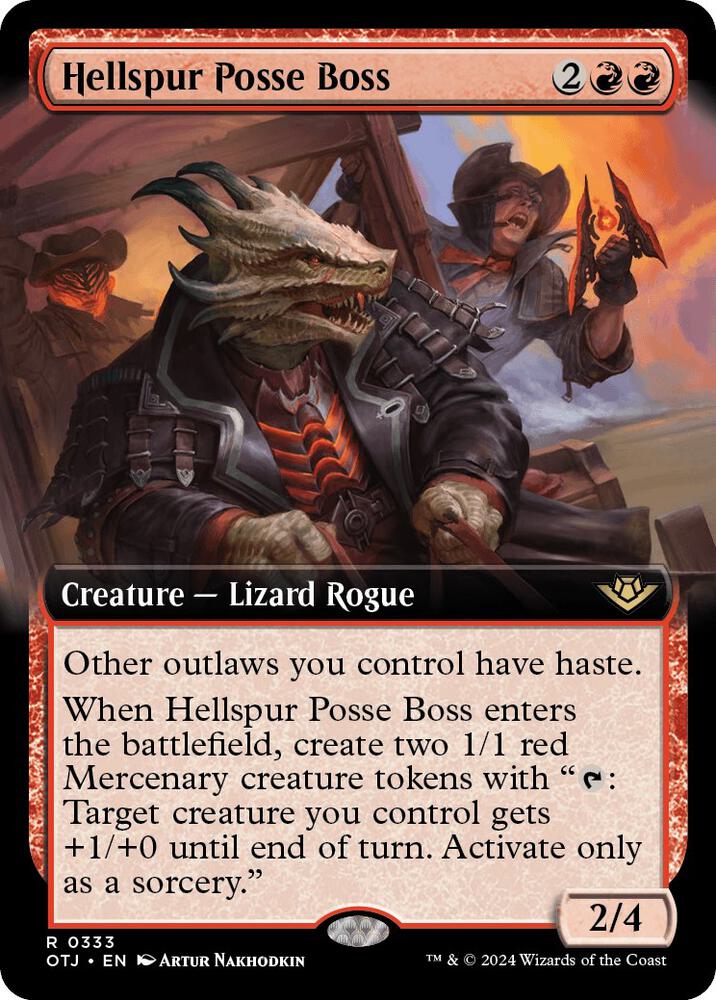 Hellspur Posse Boss 333 (Outlaws of Thunder Junction)  - Foil | Good Games Adelaide SA