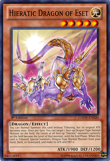 Hieratic Dragon of Eset [GAOV-EN020] Common | Good Games Adelaide SA