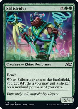 Stiltstrider Galaxy Foil 443 (Unfinity)  - Foil | Good Games Adelaide SA