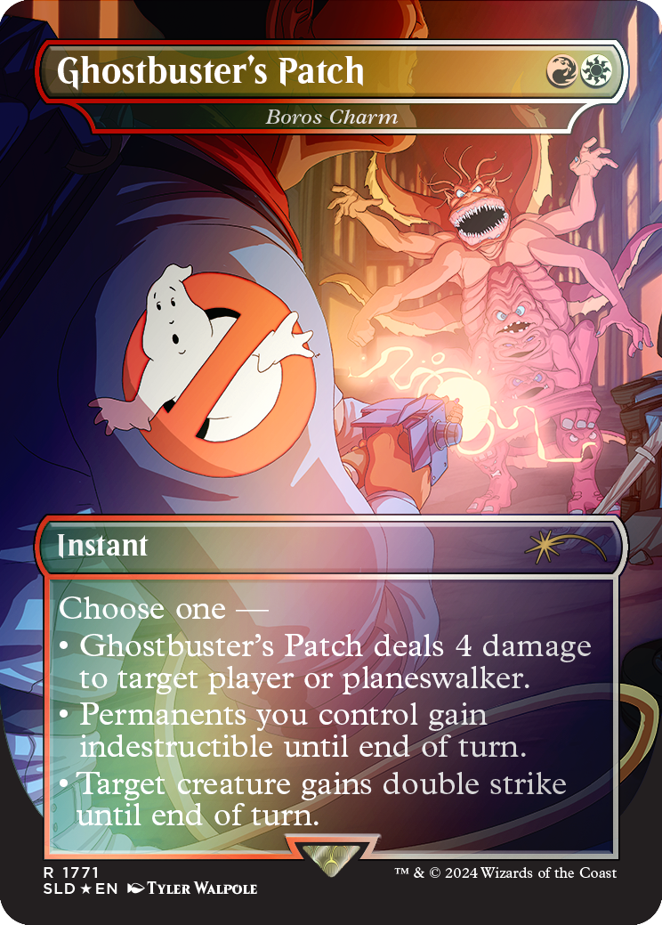 Ghostbuster's Patch - Boros Charm (Rainbow Foil) [Secret Lair Drop Series] | Good Games Adelaide SA