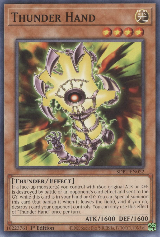 Thunder Hand [SDBT-EN022] Common | Good Games Adelaide SA