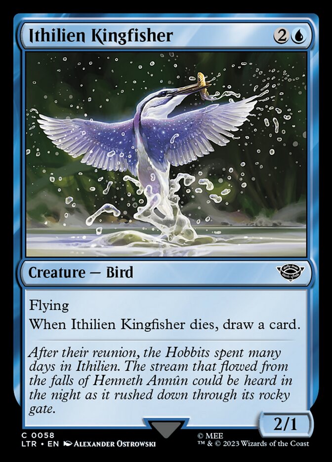 Ithilien Kingfisher 58 (Universes Beyond: The Lord of the Rings: Tales of Middle-earth)  - Foil | Good Games Adelaide SA