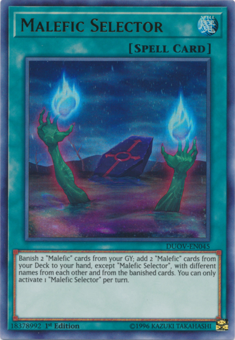 Malefic Selector [DUOV-EN045] Ultra Rare | Good Games Adelaide SA