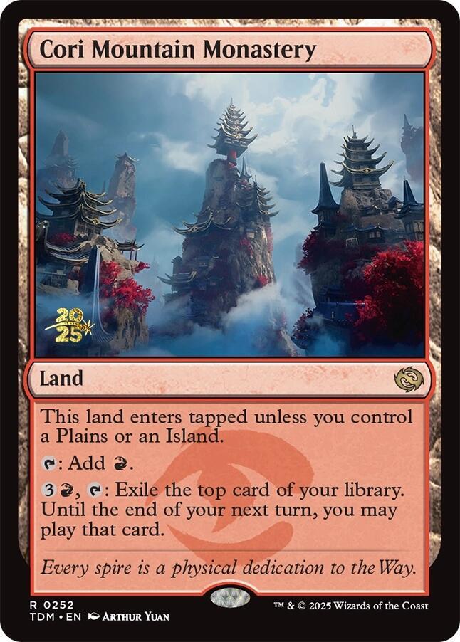 Cori Mountain Monastery 252 (Prerelease Cards)  - Foil | Good Games Adelaide SA