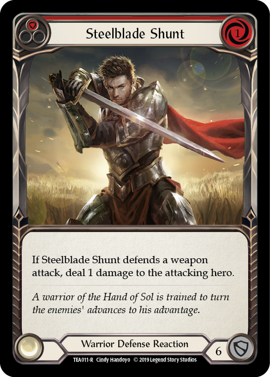 Steelblade Shunt (Red) [TEA011-R] 1st Edition Normal | Good Games Adelaide SA