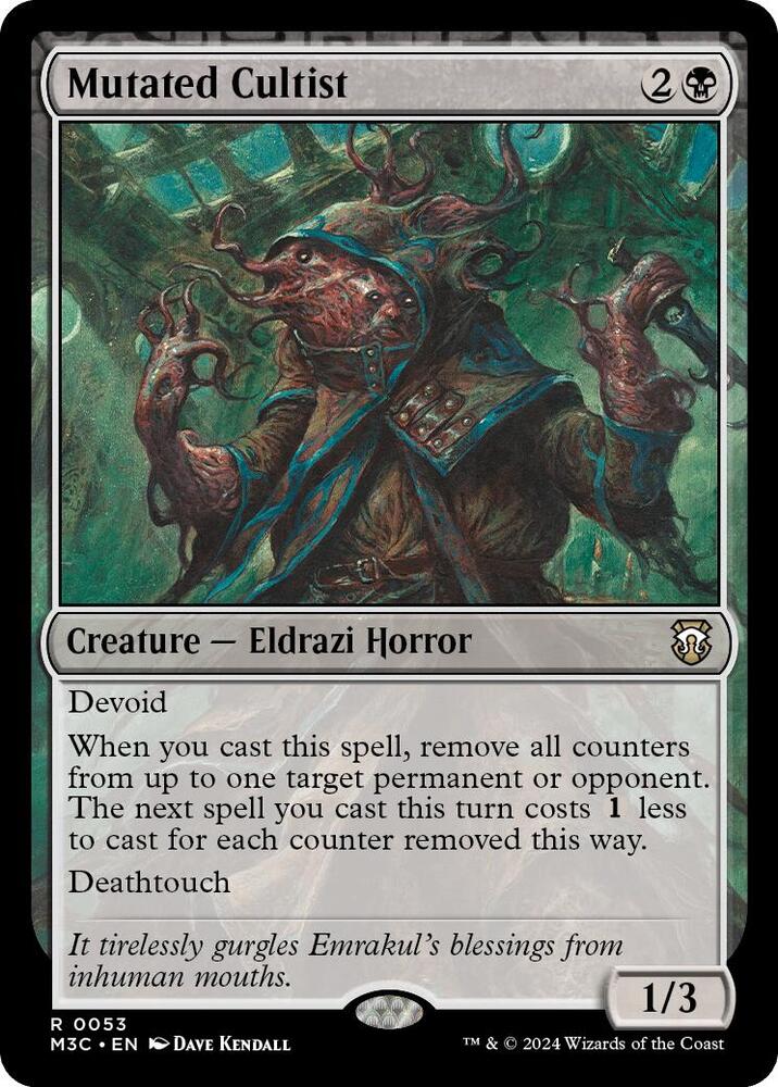 Mutated Cultist 53/411 (Commander: Modern Horizons 3)  - Ripple Foil | Good Games Adelaide SA