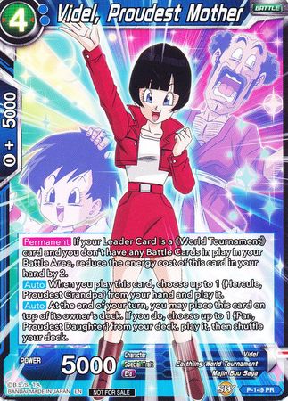 Videl, Proudest Mother (Power Booster: World Martial Arts Tournament) (P-149) [Promotion Cards] | Good Games Adelaide SA