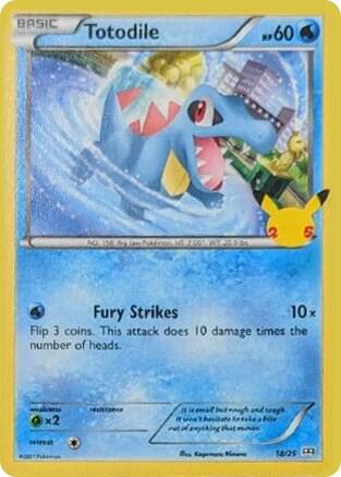 Totodile 018/025 (McDonald's 25th Anniversary Promos)  | Good Games Adelaide SA