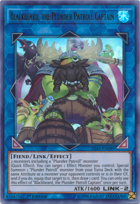 Blackbeard, the Plunder Patroll Captain [IGAS-EN089] Ultra Rare | Good Games Adelaide SA
