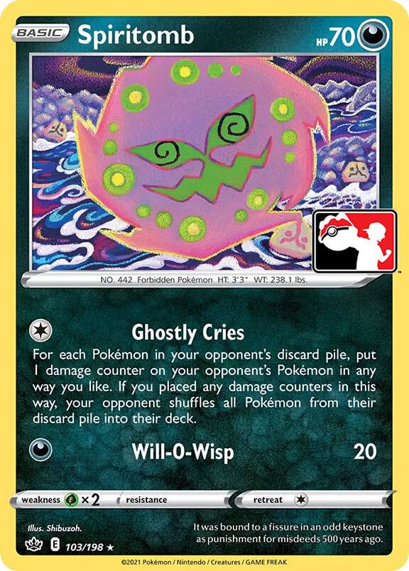 Spiritomb Series 1 103/198 (Prize Pack Series Cards)  - Holofoil | Good Games Adelaide SA