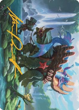 Vodalian Mindsinger Art Card Gold Stamped Signature 21 (Art Series: Dominaria United)  | Good Games Adelaide SA