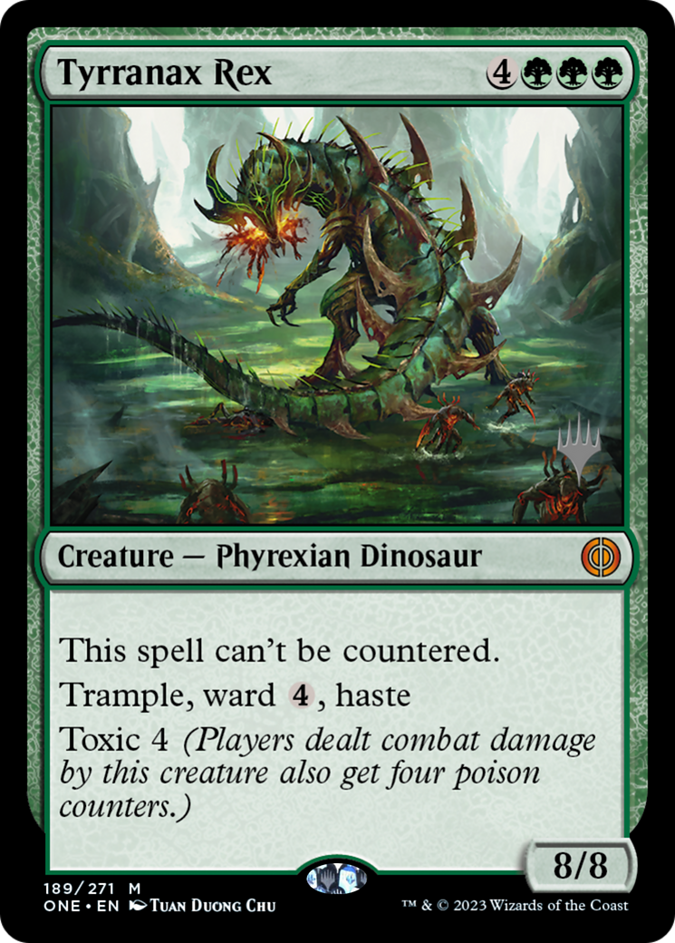 Tyrranax Rex (Promo Pack) [Phyrexia: All Will Be One Promos] | Good Games Adelaide SA