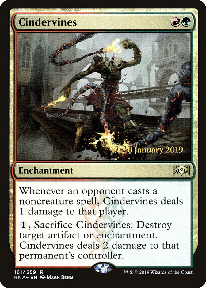 Cindervines [Ravnica Allegiance Prerelease Promos] | Good Games Adelaide SA