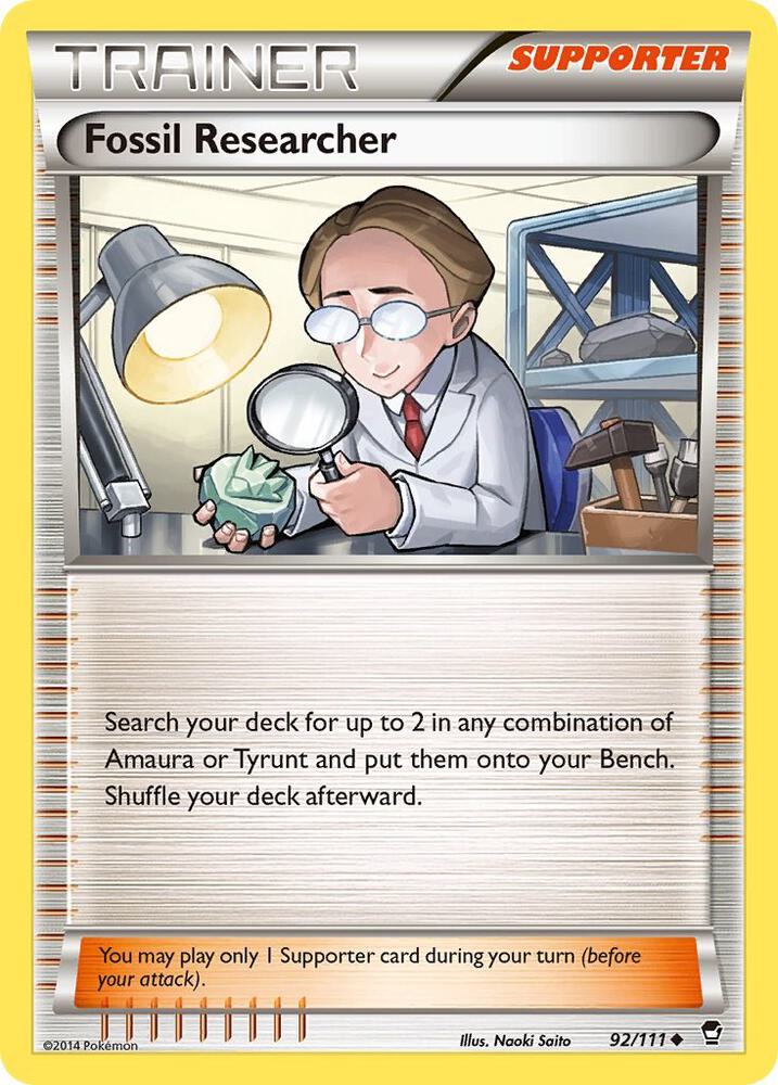 Fossil Researcher 92/111 (XY - Furious Fists)  | Good Games Adelaide SA