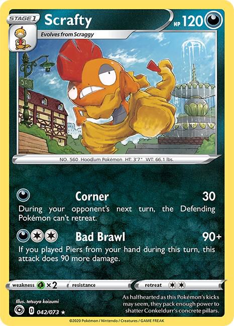 Scrafty 42/73 (Champion's Path)  - Holofoil | Good Games Adelaide SA