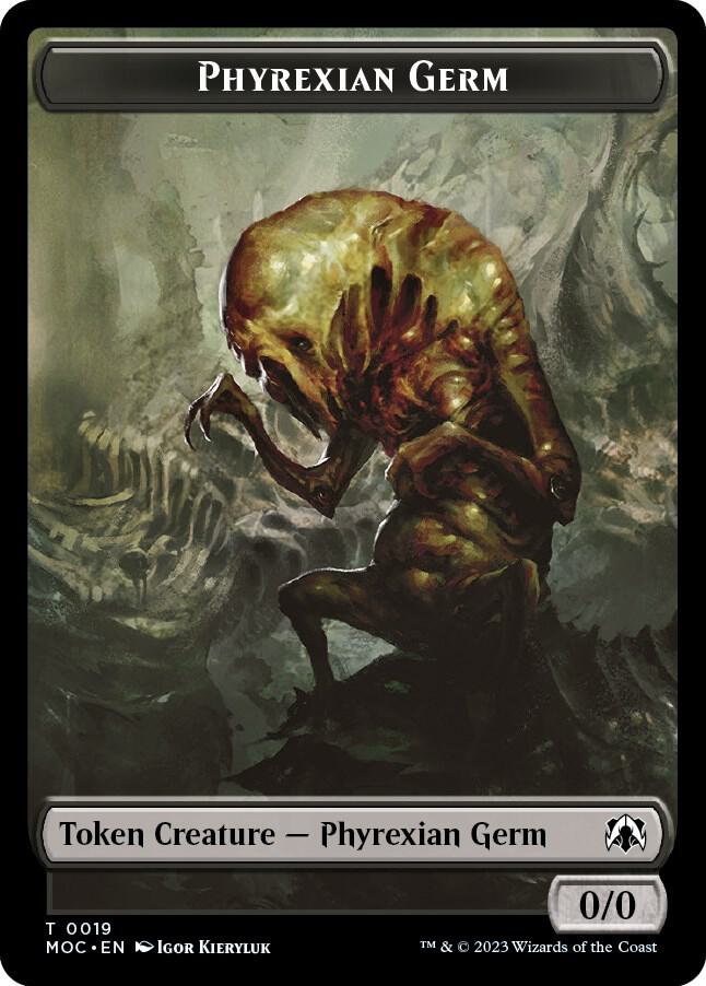 Phyrexian Germ Myr Double Sided Token 19 // 38 (Commander: March of the Machine)  | Good Games Adelaide SA