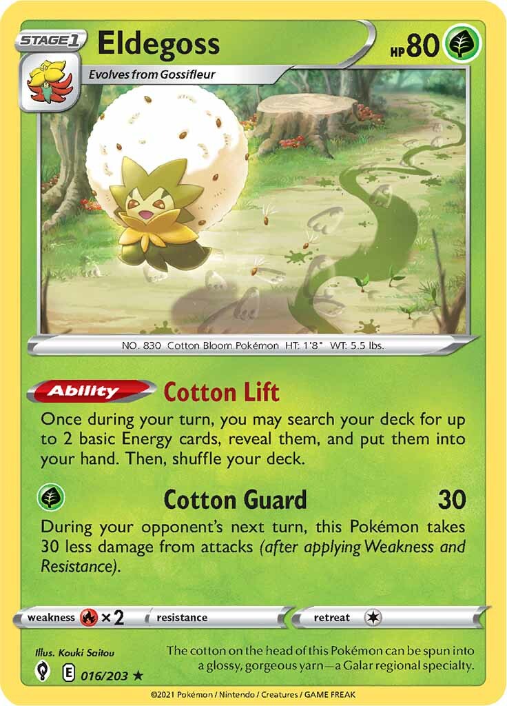 Eldegoss (016/203) (Theme Deck Exclusive) [Sword & Shield: Evolving Skies] | Good Games Adelaide SA