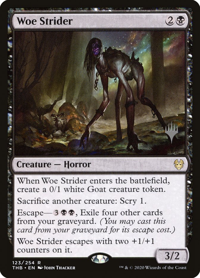 Woe Strider (Promo Pack) [Theros Beyond Death Promos] | Good Games Adelaide SA