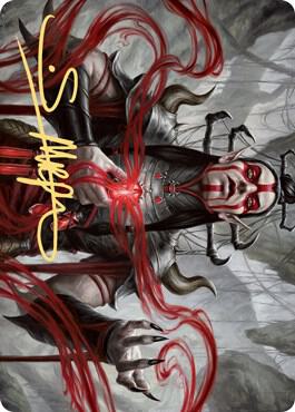 Malakir Blood Priest Art Card Gold Stamped Signature 56 (Art Series: Zendikar Rising)  | Good Games Adelaide SA