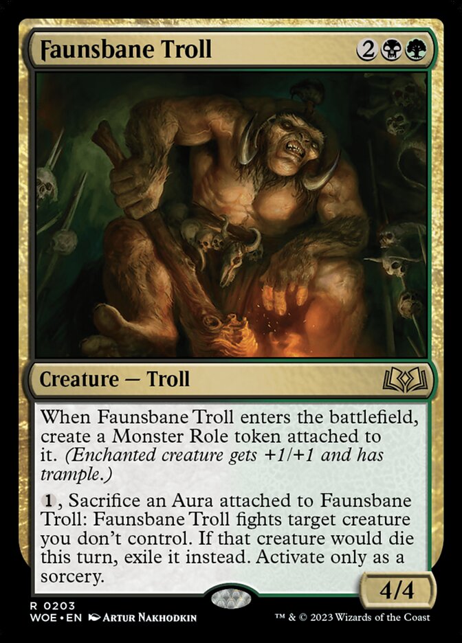 Faunsbane Troll 203 (Wilds of Eldraine)  | Good Games Adelaide SA