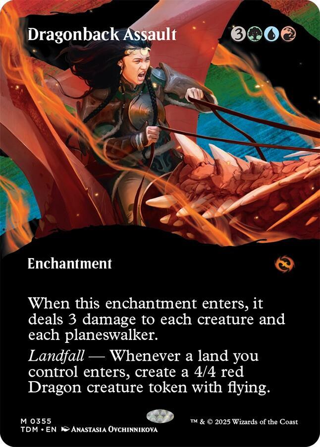 Dragonback Assault 355 (Tarkir: Dragonstorm)  - Foil | Good Games Adelaide SA