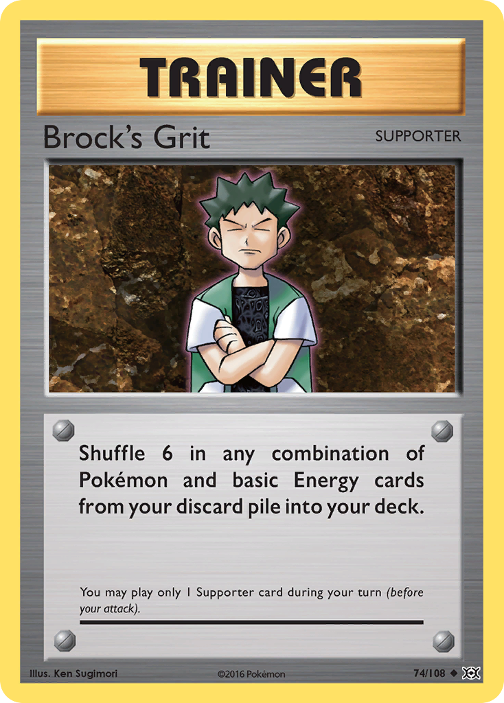 Brock's Grit (74/108) [XY: Evolutions] | Good Games Adelaide SA