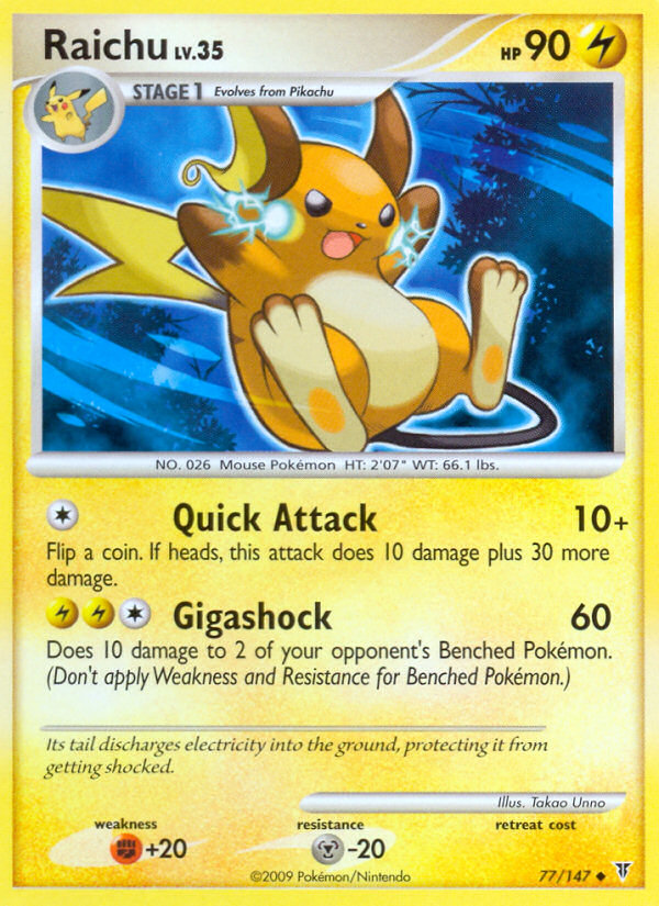 Raichu (77/147) [Platinum: Supreme Victors] | Good Games Adelaide SA