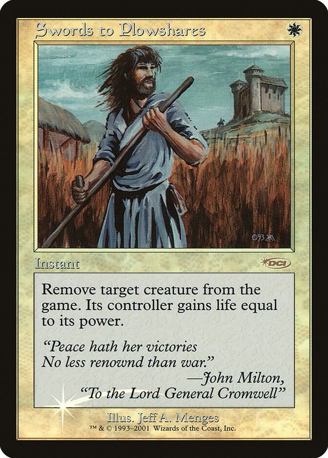 Swords to Plowshares  (FNM Promos)  - Foil | Good Games Adelaide SA