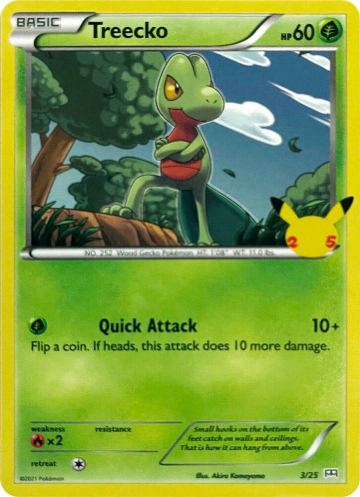 Treecko 003/025 (McDonald's 25th Anniversary Promos)  - Holofoil | Good Games Adelaide SA