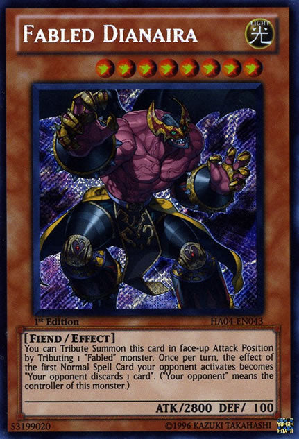 Fabled Dianaira [HA04-EN043] Secret Rare | Good Games Adelaide SA