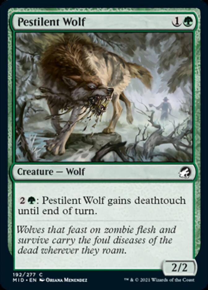 Pestilent Wolf [Innistrad: Midnight Hunt] | Good Games Adelaide SA