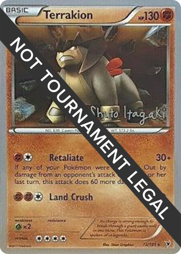 Terrakion 2012 Shuto Itagaki 73/101 (World Championship Decks)  | Good Games Adelaide SA
