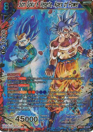 Son Goku & Vegeta, Apex of Power [BT9-136] | Good Games Adelaide SA