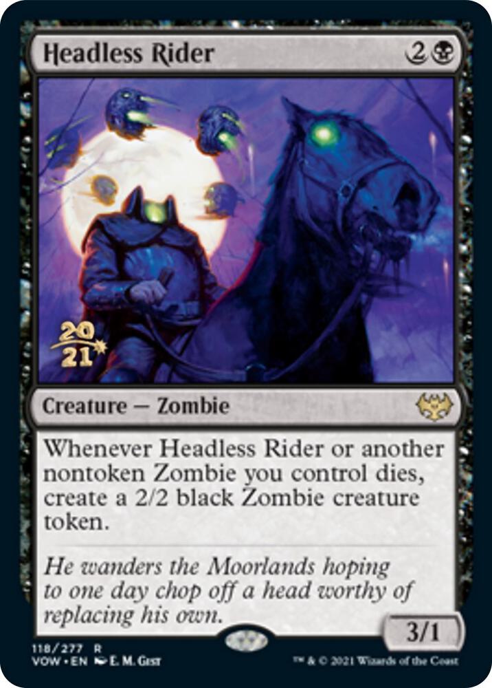 Headless Rider 118 (Prerelease Cards)  - Foil | Good Games Adelaide SA