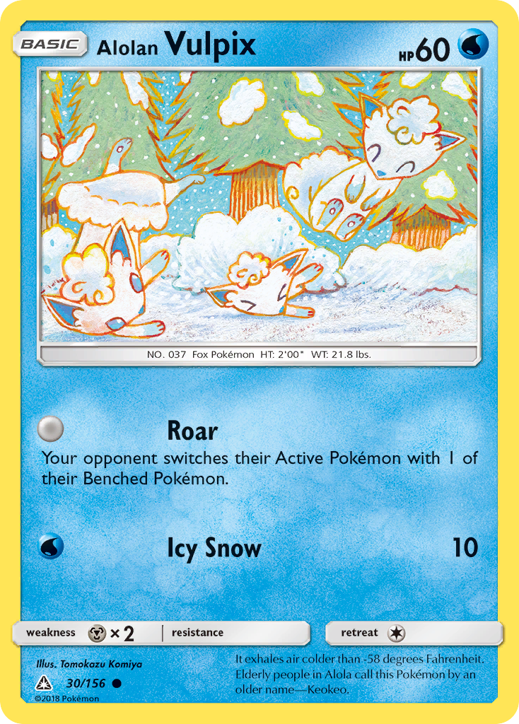 Alolan Vulpix (30/156) [Sun & Moon: Ultra Prism] | Good Games Adelaide SA