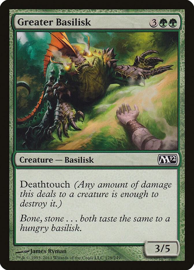 Greater Basilisk 179 (Magic 2012 (M12))  - Foil | Good Games Adelaide SA