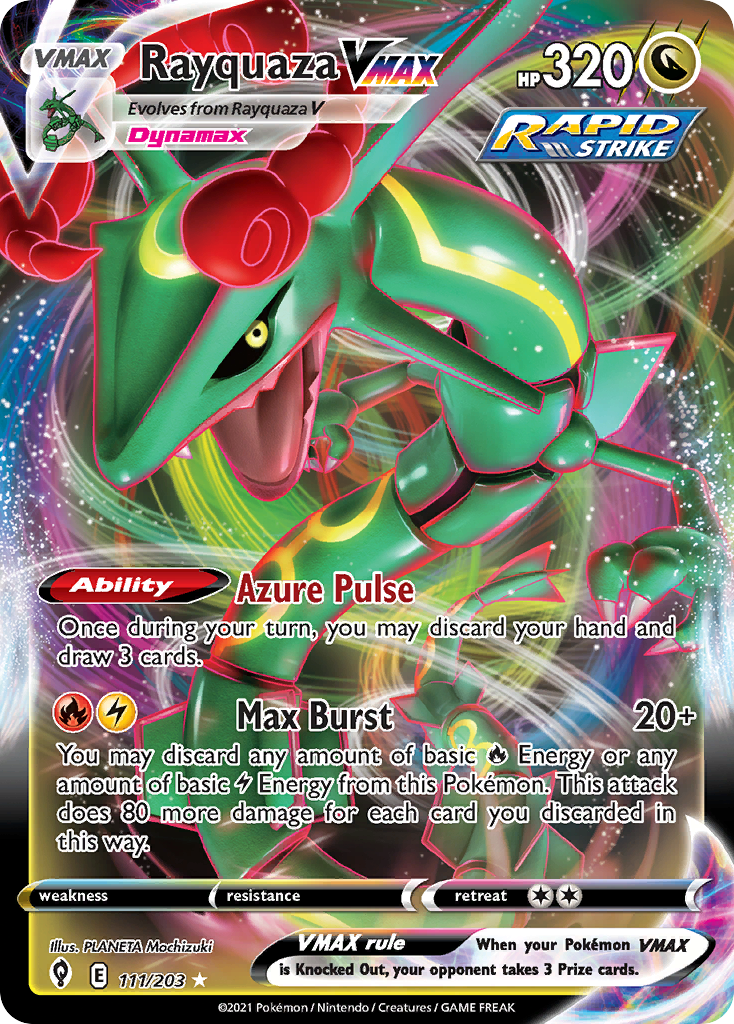 Rayquaza VMAX (111/203) (Jumbo Card) [Sword & Shield: Evolving Skies] | Good Games Adelaide SA