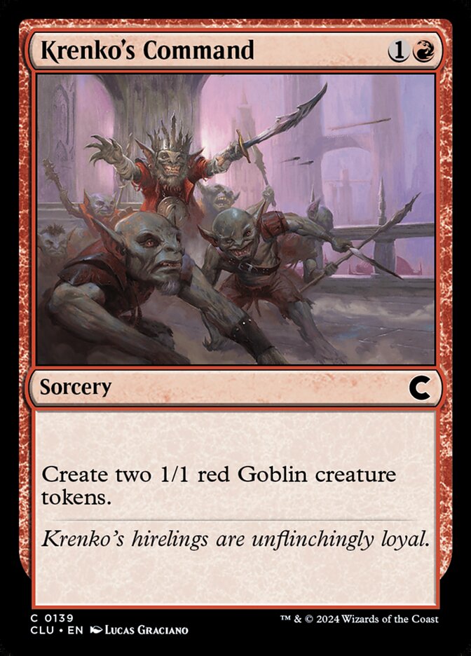 Krenko's Command 139 (Ravnica: Clue Edition)  | Good Games Adelaide SA